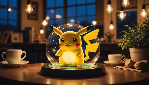 Veilleuse pokémon : l'éclat apaisant des nuits enchantées